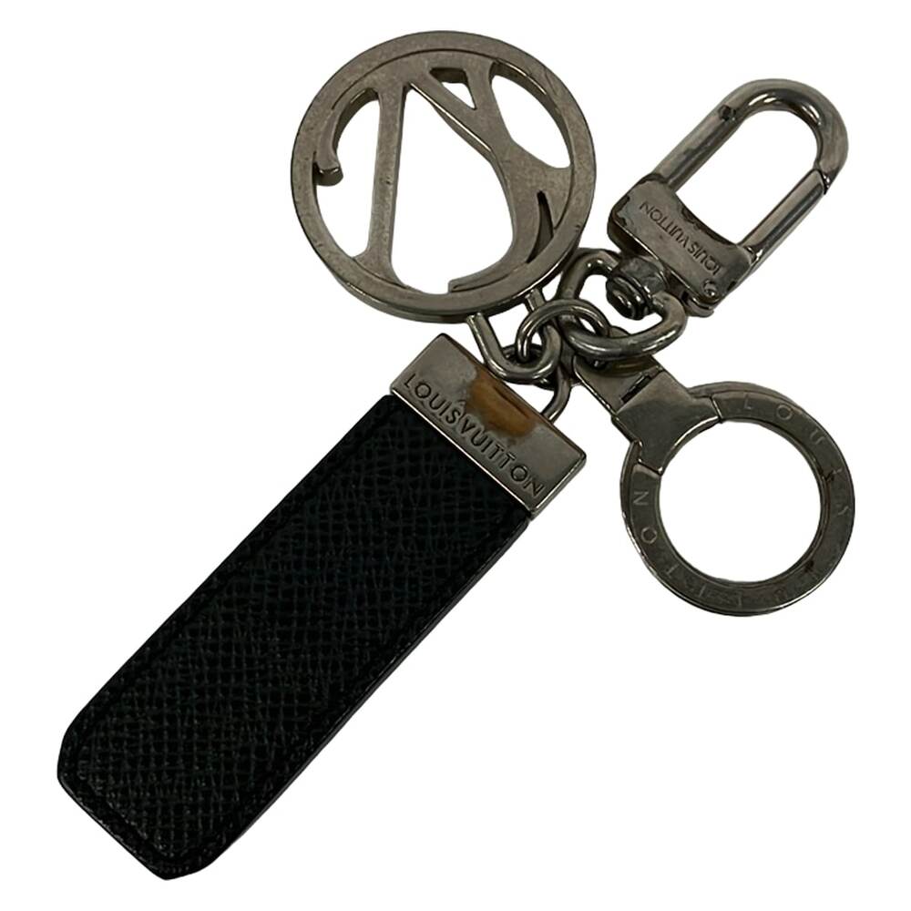 Louis Vuitton Portocle LV Club Bag Charm M65046 Black Silver Leather Hardware